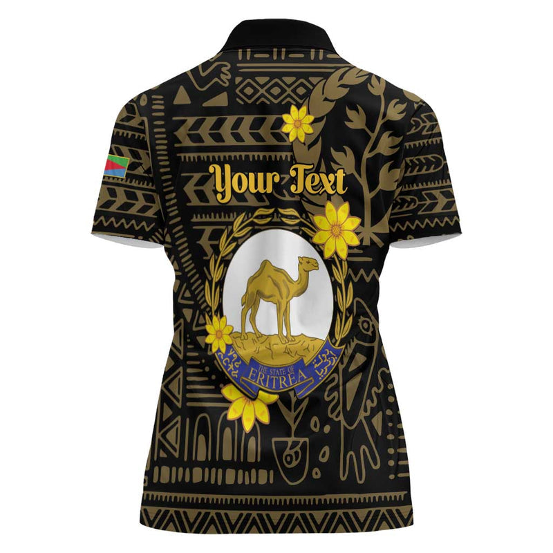 Enkutatash Eritrea New Year Eritrean Camel African Pattern Women Polo Shirt