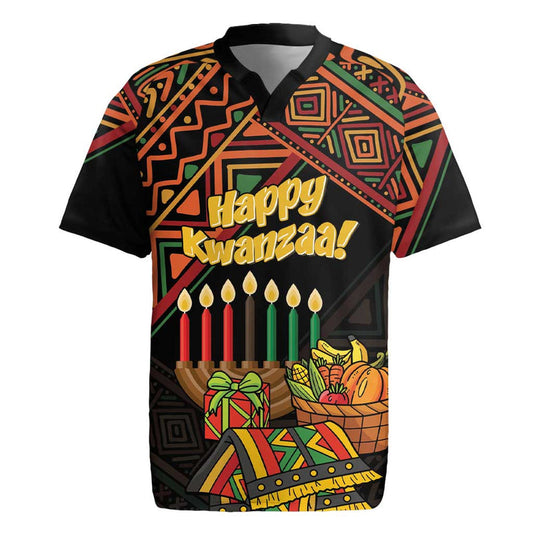 African Happy Kwanzaa Rugby Jersey