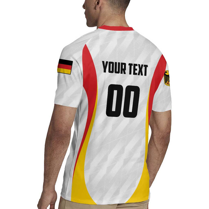 Custom Germany 2025 Champions Basketball White Rugby Jersey