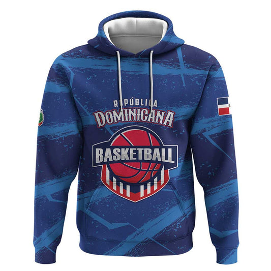 Custom Dominican Republic Basketball Enjoy The Game Hoodie