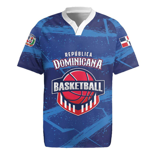 Custom Dominican Republic Basketball Enjoy The Game Rugby Jersey