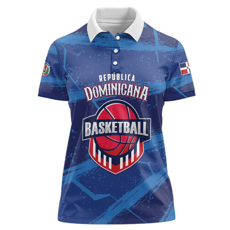 Custom Dominican Republic Basketball Enjoy The Game Women Polo Shirt