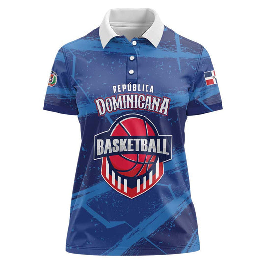 Custom Dominican Republic Basketball Enjoy The Game Women Polo Shirt