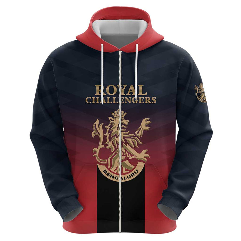 Custom Bengaluru 2025 Cricket Royal Challengers Lions Play Bold Hoodie