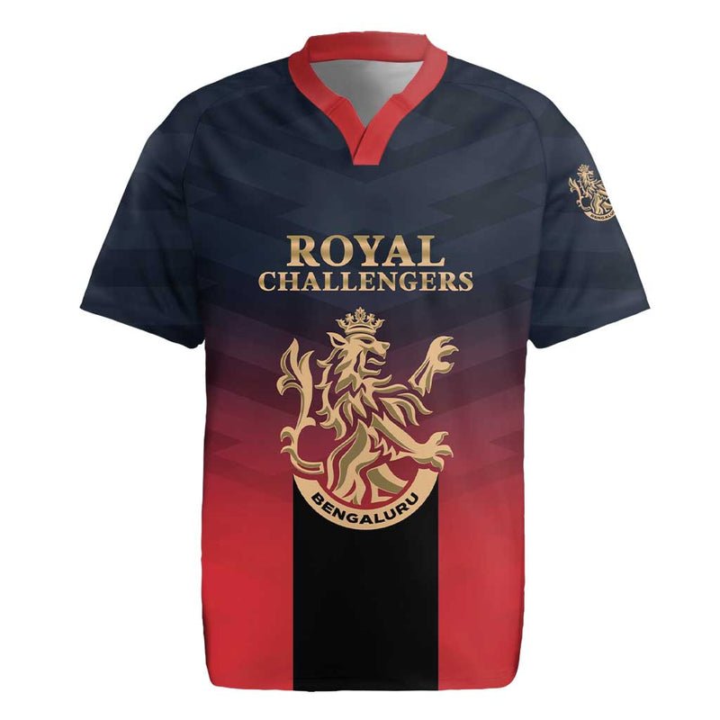 Custom Bengaluru 2025 Cricket Royal Challengers Lions Play Bold Rugby Jersey