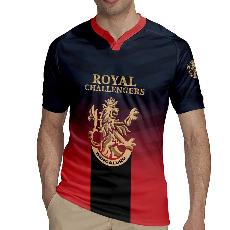 Custom Bengaluru 2025 Cricket Royal Challengers Lions Play Bold Rugby Jersey