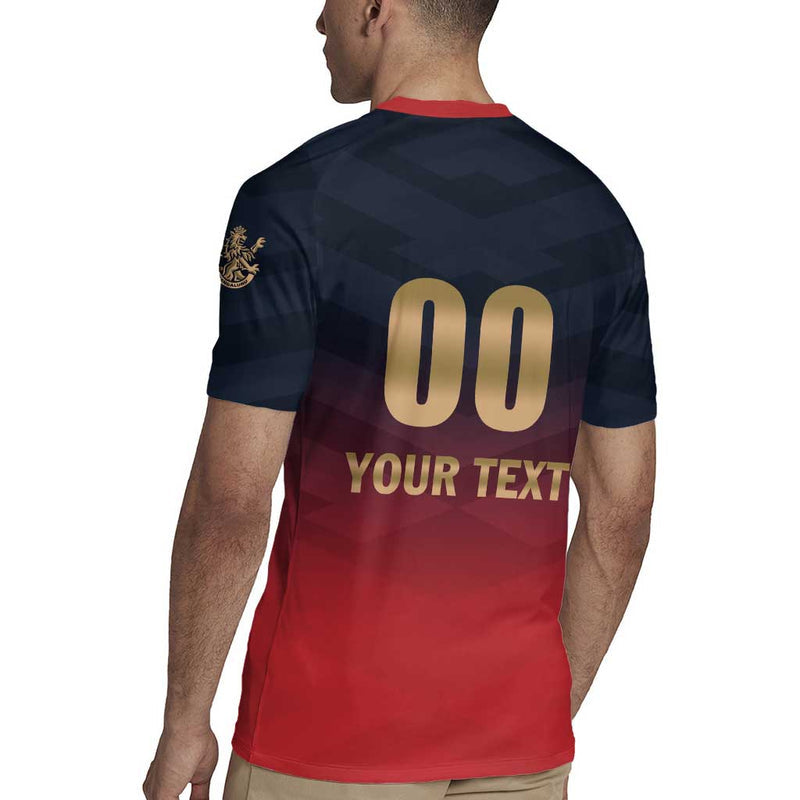 Custom Bengaluru 2025 Cricket Royal Challengers Lions Play Bold Rugby Jersey