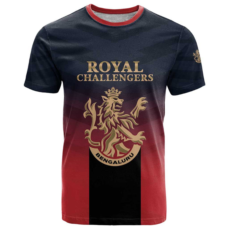 Custom Bengaluru 2025 Cricket Royal Challengers Lions Play Bold T Shirt