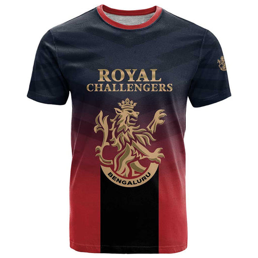 Custom Bengaluru 2025 Cricket Royal Challengers Lions Play Bold T Shirt