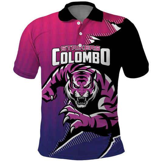 Custom Colombo Cricket Strikers Strike To Conquer Polo Shirt