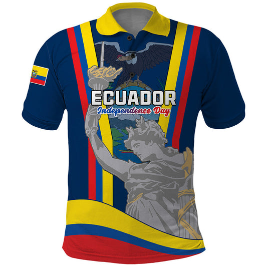Ecuador Independence Day Monumento a la Independencia Quito 10th August Polo Shirt
