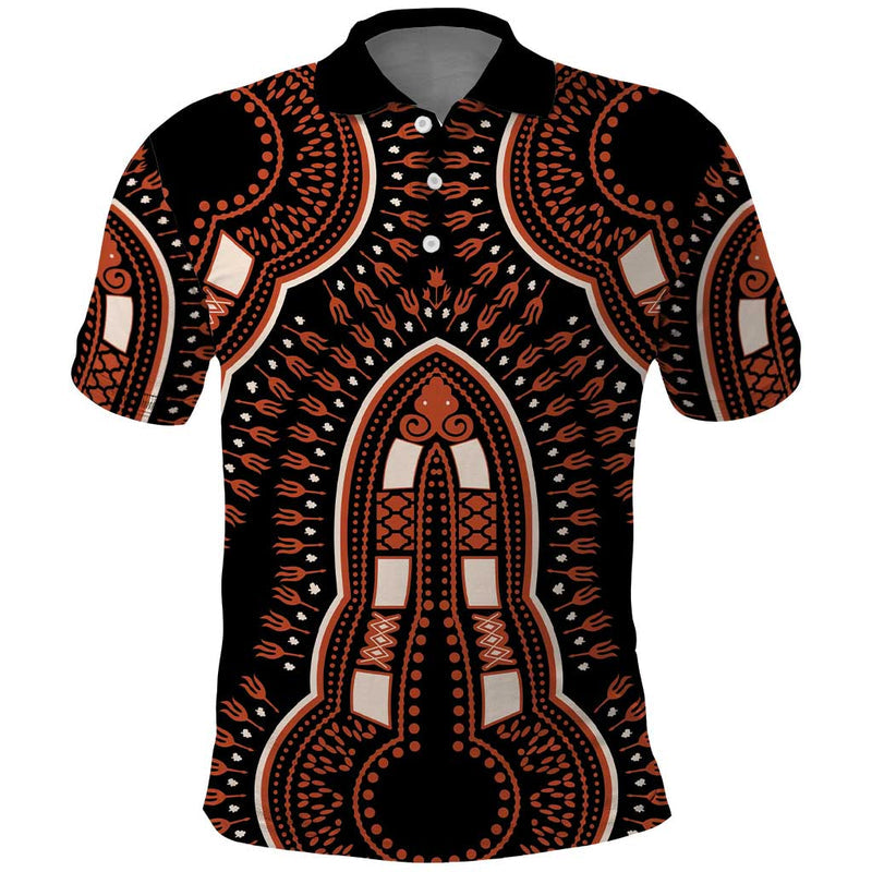 African Dashiki Pattern Vintage Polo Shirt