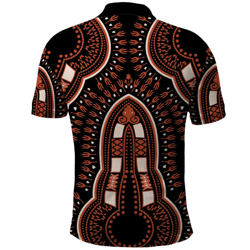 African Dashiki Pattern Vintage Polo Shirt