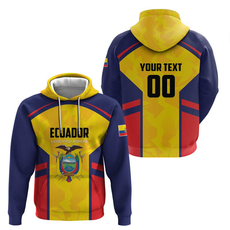 Custom Ecuador Rugby Los Piqueros Go Champions Hoodie