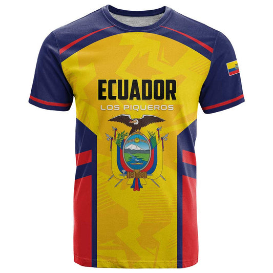 Custom Ecuador Rugby Los Piqueros Go Champions T Shirt
