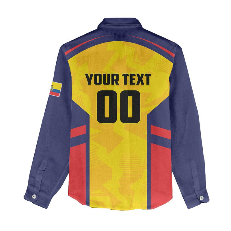 Custom Ecuador Rugby Los Piqueros Go Champions Women Casual Shirt
