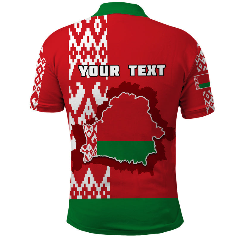 Custom Belarus Belarusian Coat Of Arms Flag Style Polo Shirt