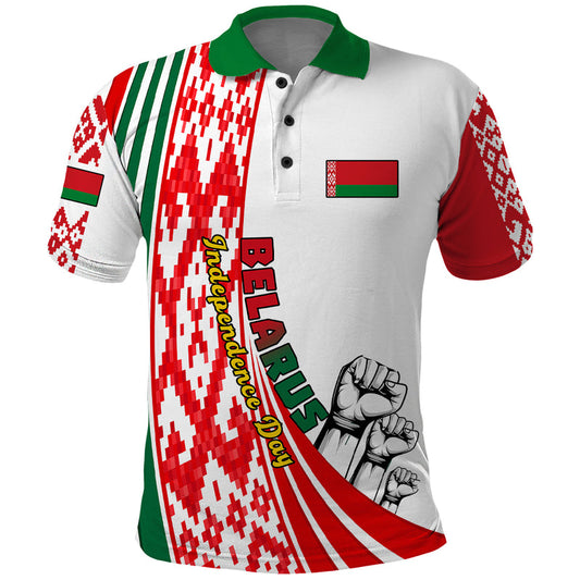 3 July Belarus Independence Day Belarusian Flag Style Special Version Polo Shirt