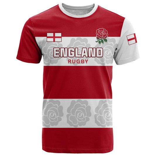 Custom England Rugby The Red Rose Champion World Cup 2023 T Shirt