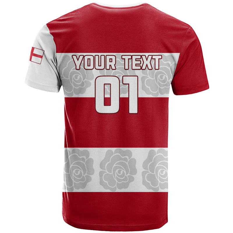 Custom England Rugby The Red Rose Champion World Cup 2023 T Shirt