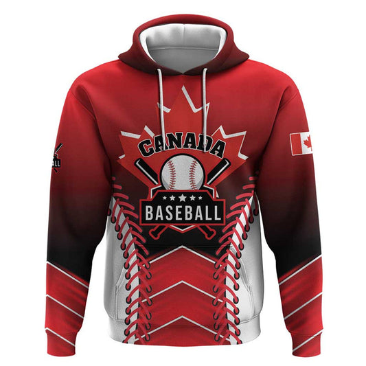 Custom Canada Baseball Go Champion The Maple Leaf Hoodie