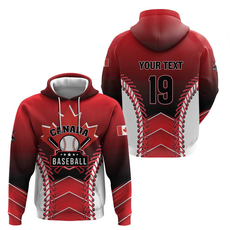 Custom Canada Baseball Go Champion The Maple Leaf Hoodie