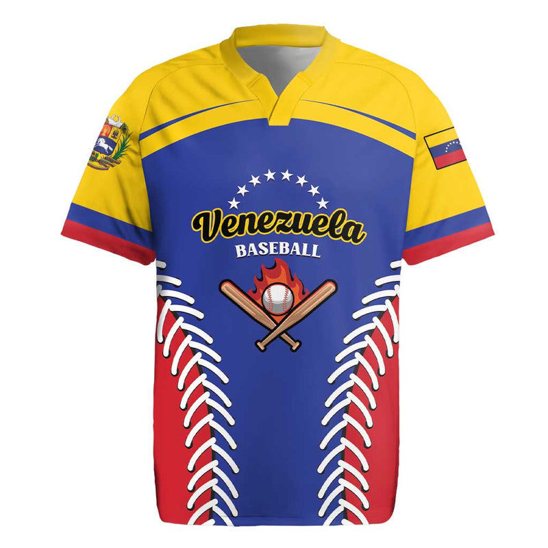 Custom Baseball Venezuela Team Venezuela Go Champions Rugby Jersey