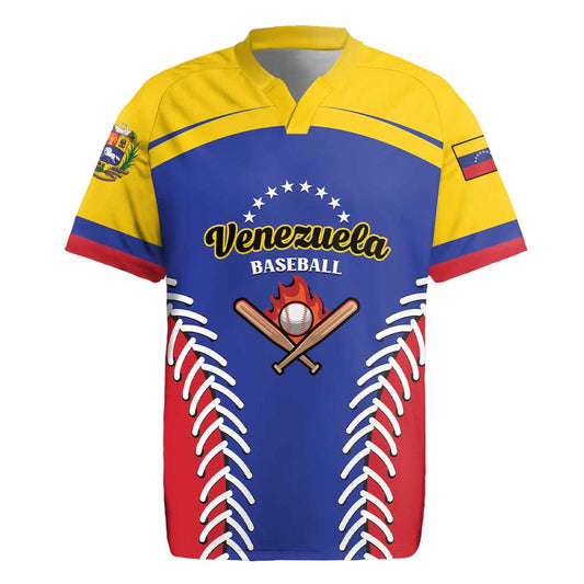 Custom Baseball Venezuela Team Venezuela Go Champions Rugby Jersey