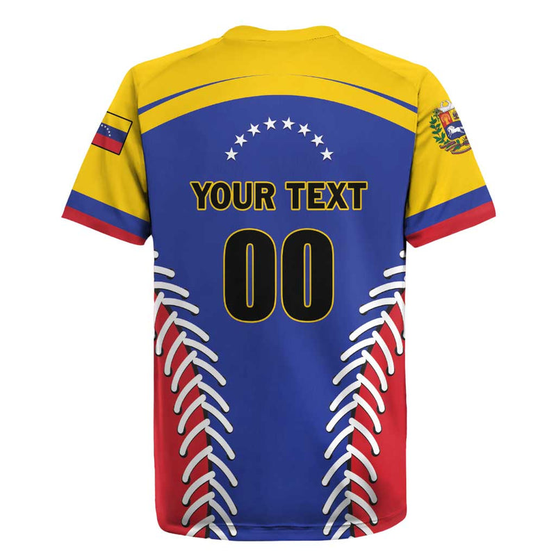 Custom Baseball Venezuela Team Venezuela Go Champions Rugby Jersey