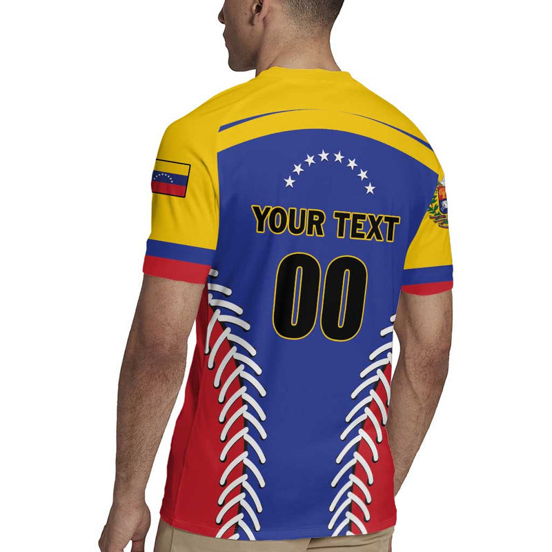 Custom Baseball Venezuela Team Venezuela Go Champions Rugby Jersey