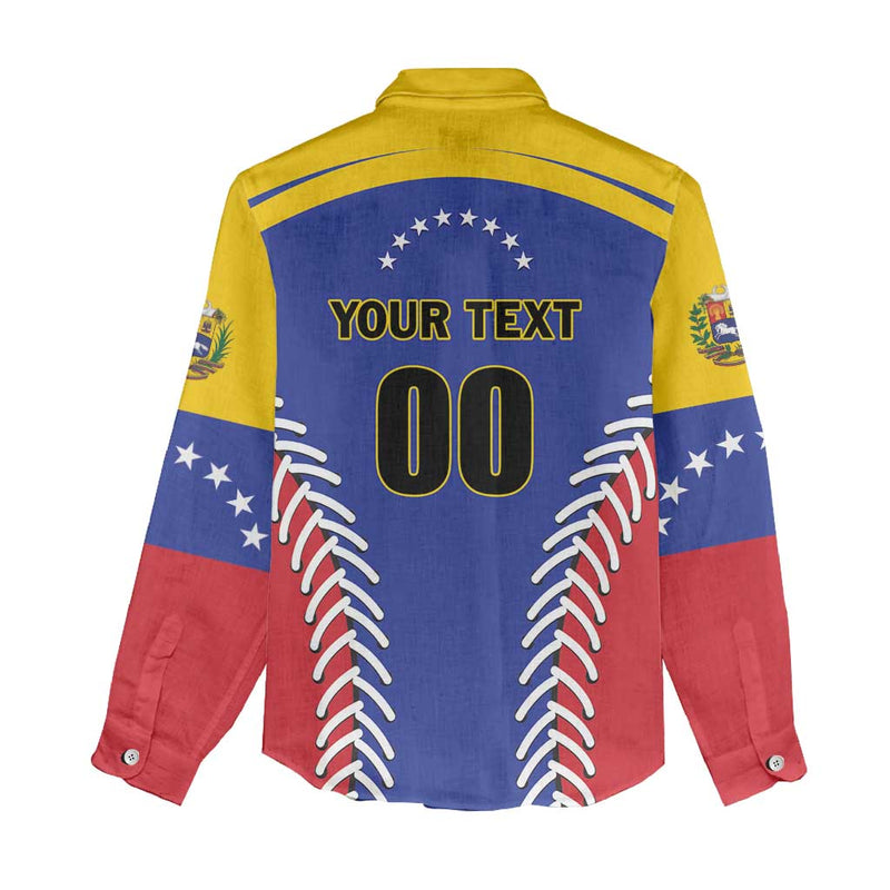 Custom Baseball Venezuela Team Venezuela Go Champions Women Casual Shirt