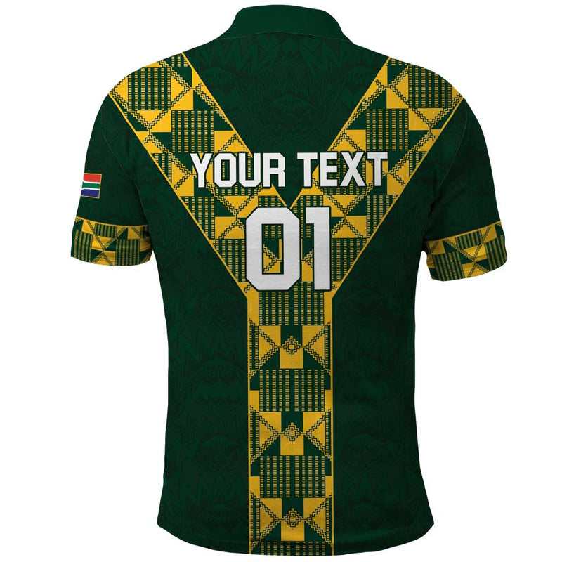 Custom South Africa 2024 Rugby Go Springboks Protea Pattern Polo Shirt