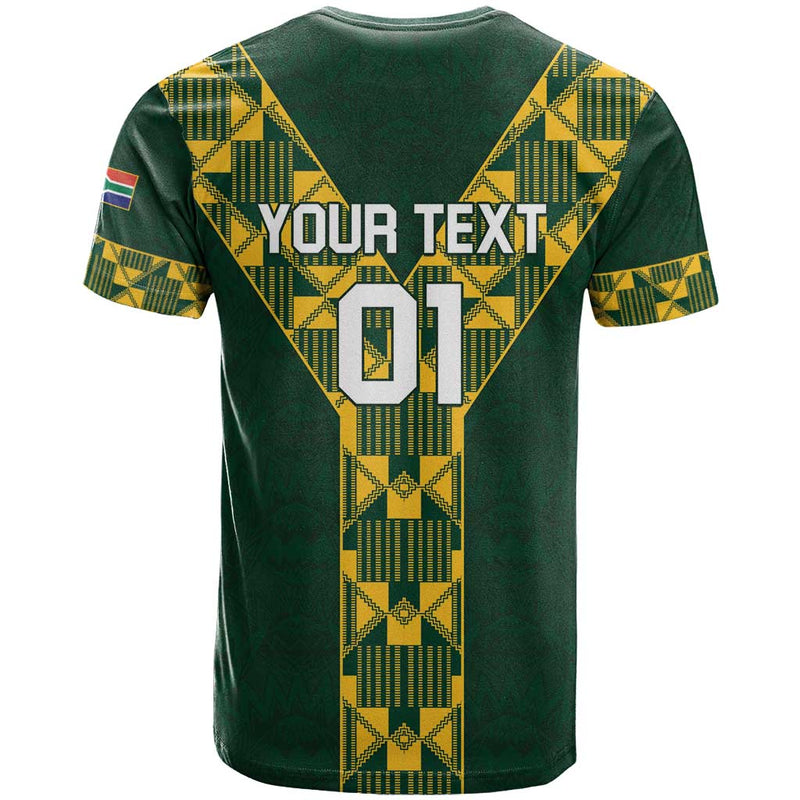 Custom South Africa 2024 Rugby Go Springboks Protea Pattern T Shirt