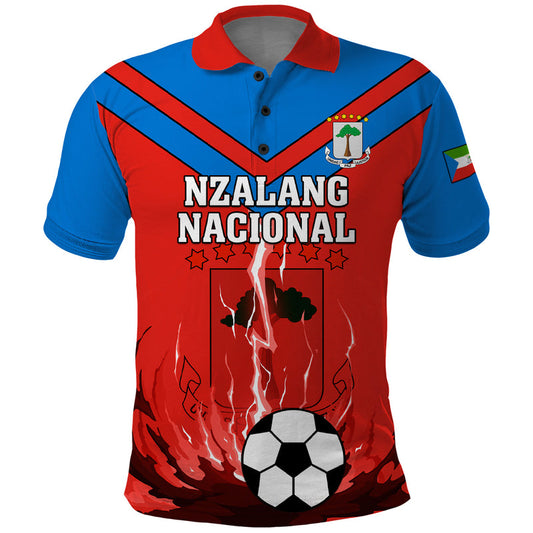 Equatorial Guinea Football Come On Nzalang Nacional Polo Shirt
