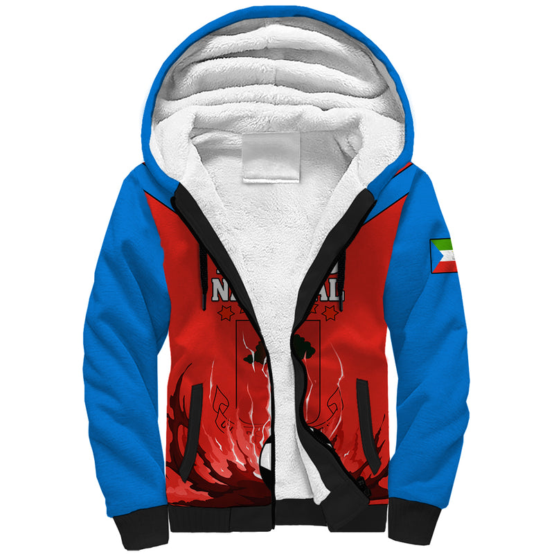 Equatorial Guinea Football Come On Nzalang Nacional Sherpa Hoodie