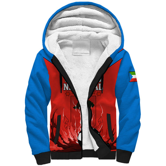 Equatorial Guinea Football Come On Nzalang Nacional Sherpa Hoodie