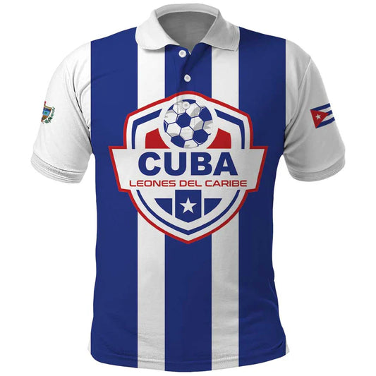 Custom Cuba Football Los Leones del Caribe Polo Shirt