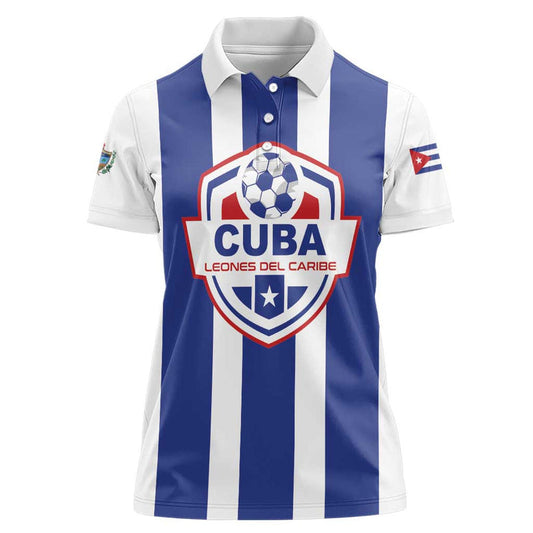 Custom Cuba Football Los Leones del Caribe Women Polo Shirt
