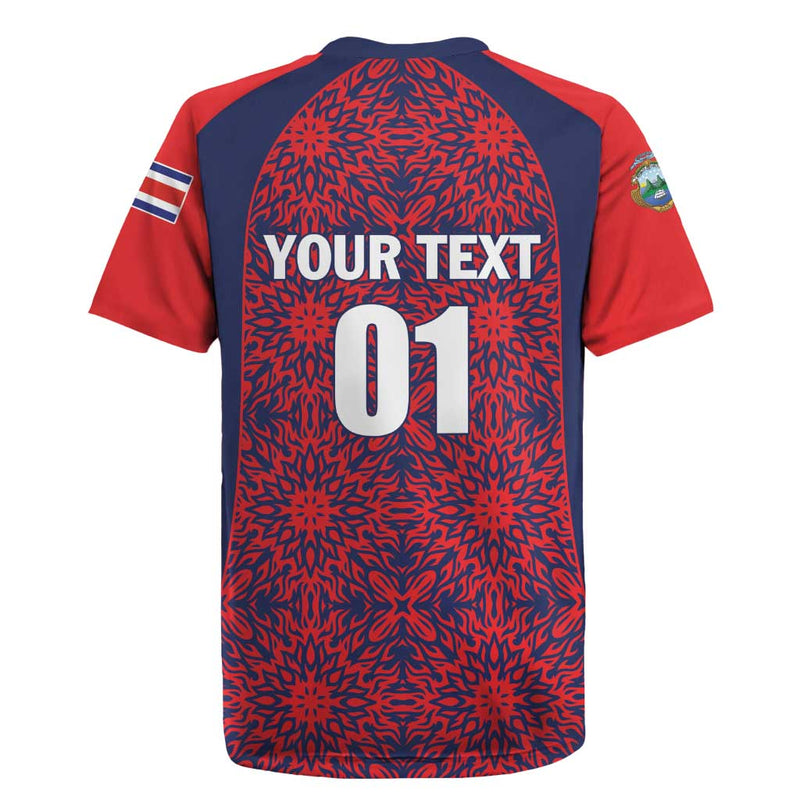 Custom Costa Rica Football Los Ticos Unique Pattern Rugby Jersey