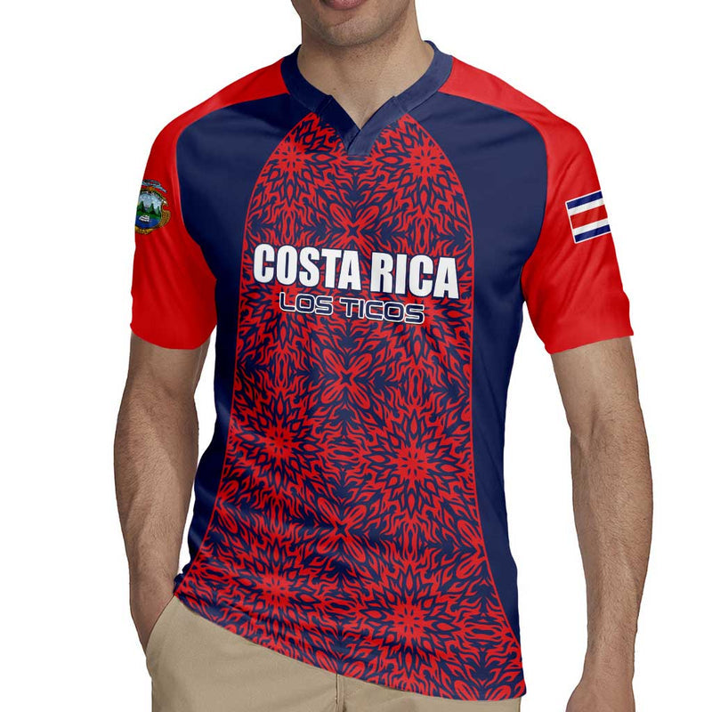 Custom Costa Rica Football Los Ticos Unique Pattern Rugby Jersey