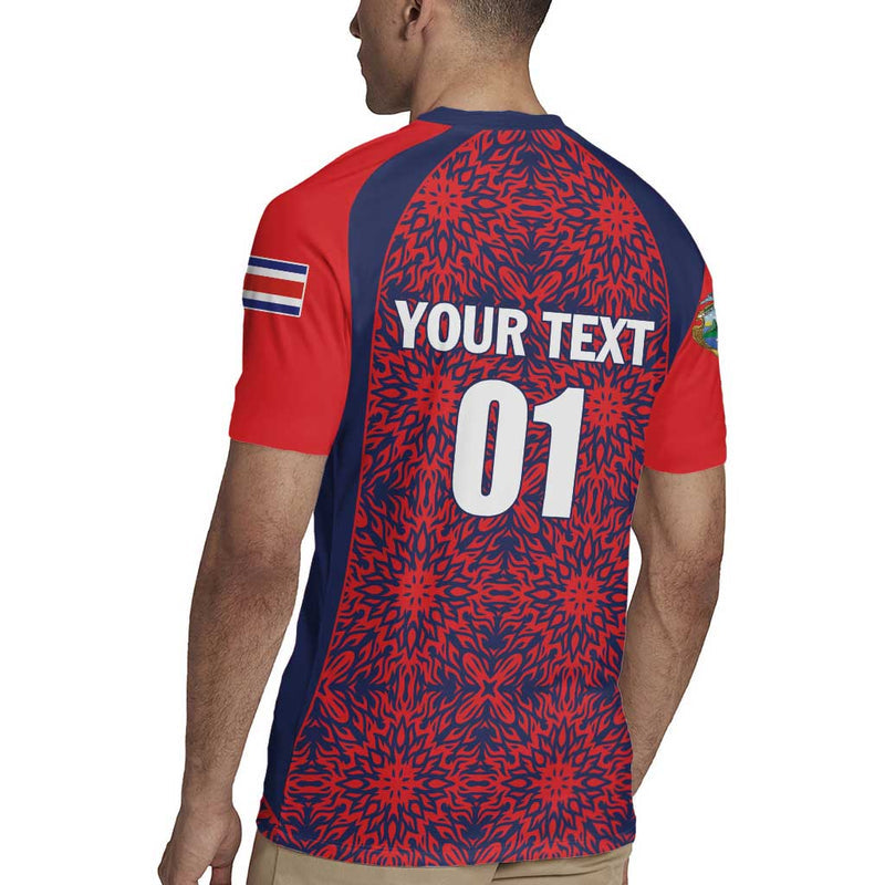 Custom Costa Rica Football Los Ticos Unique Pattern Rugby Jersey