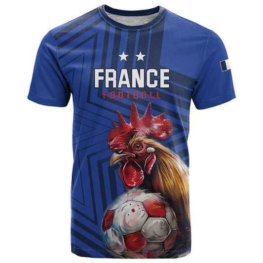 Custom France 2024 Football Allez Les Bleus T Shirt
