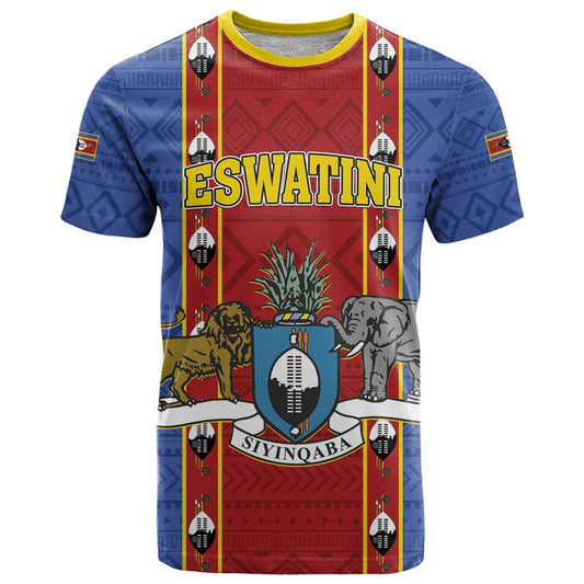 Eswatini African Pattern Swaziland Shield Siyinqaba T Shirt