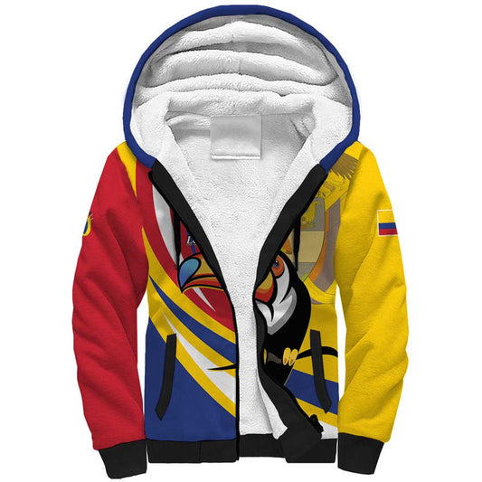 Custom Colombia Rugby Los Tucanes Go Champions Sherpa Hoodie