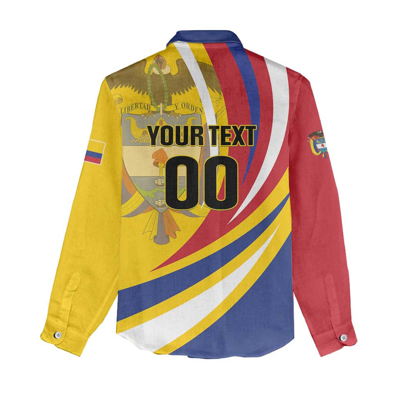 Custom Colombia Rugby Los Tucanes Go Champions Women Casual Shirt
