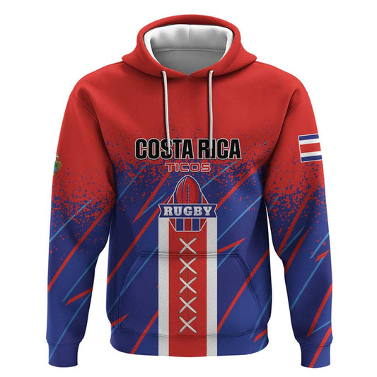 Custom Costa Rica Rugby Ticos Go Champions Hoodie