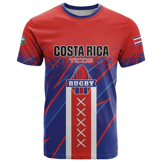 Custom Costa Rica Rugby Ticos Go Champions T Shirt