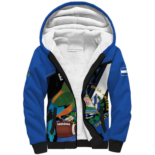 Custom El Salvador Rugby Los Torogoces Go Champions Sherpa Hoodie