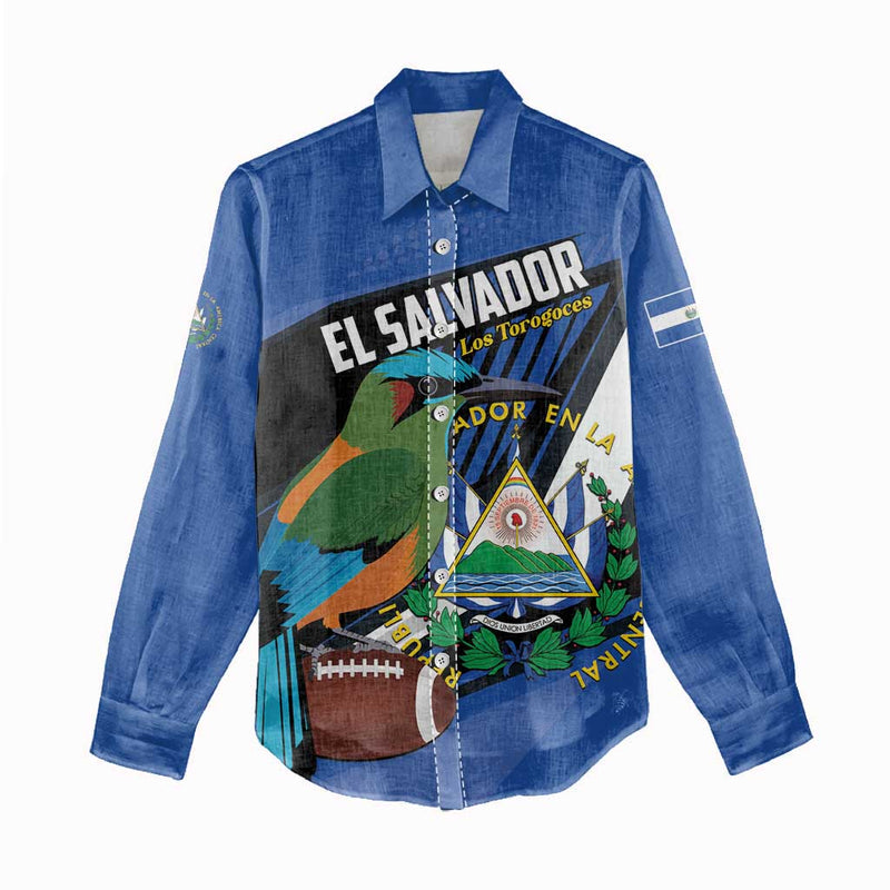 Custom El Salvador Rugby Los Torogoces Go Champions Women Casual Shirt