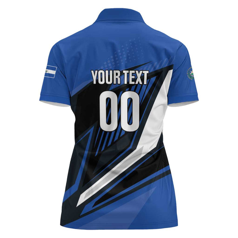 Custom El Salvador Rugby Los Torogoces Go Champions Women Polo Shirt